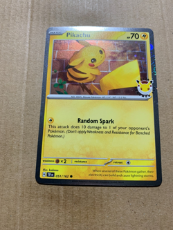 Pikachu 051/162 30th Anniversary Promo - Holo Pokemon Card - NM/M - Image 2