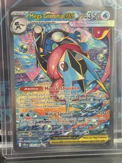 Mega Greninja EX 116/086 Chaos Rising Holo English Pokemon TCG 2026 - Image 1