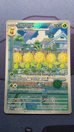 Pokemon TCG Sunflora Illustration Rare Twilight Masquerade Card 169/167 - Image 1