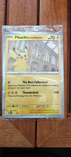 Pokemon NHM Pikachu Jumbo Card New And Sealed - Image 1