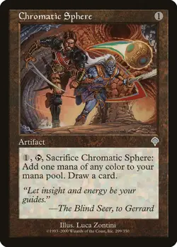 2000 Chromatic Sphere MTG Magic the Gathering Invasion Uncommon NM - Image 1