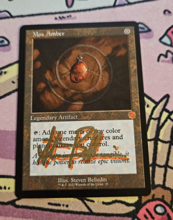 Magic: The Gathering Mox Amber #35 Signed Legendary Artifact English - Image 1