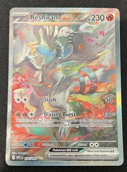 Reshiram EX 166/086 English SIR White Flare MINT Pack Fresh Pokemon TCG Card - Image 1