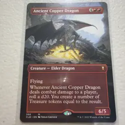 MTG Ancient Copper Dragon Borderless Non Foil NM 368 - Image 1