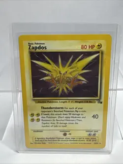 Zapdos 15/62 Fossil Set HOLO/FOIL RARE Unlimited Pokemon WOTC TCG LP - Image 1