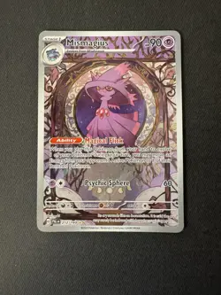 Mismagius Holo Pokemon Card Paldea Evolved 212/193 Sv02 Nm - Image 1