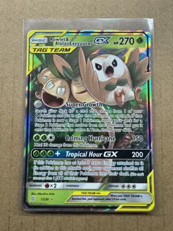 Rowlet & Alolan Exeggutor GX SM11 Holofoil 1/236 NM Ultra Rare - Image 1