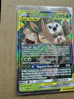 Rowlet & Alolan Exeggutor GX SM11 Holofoil 1/236 NM Ultra Rare - Image 2