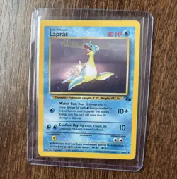 TCG Fossil Lapras 10/62 Holo Rare 1999 *INCOMPLETE “ERROR” NO STARS. READ ** - Image 1