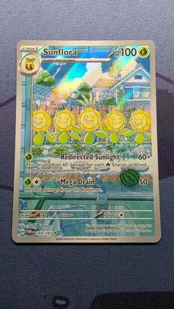 Pokemon TCG Sunflora Illustration Rare Twilight Masquerade Card 169/167 - Image 1