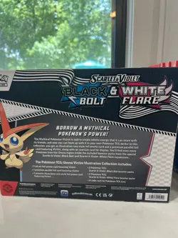 Pokemon Scarlet Violet Black Bolt & White Flare Victini Illustration Collection - Image 2