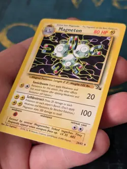 Pokemon Magneton 26/62 Non Holo Rare Fossil WOTC LP - Image 3