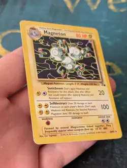 Pokemon Magneton 26/62 Non Holo Rare Fossil WOTC LP - Image 4