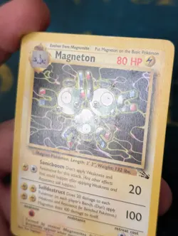 Pokemon Magneton 26/62 Non Holo Rare Fossil WOTC LP - Image 5