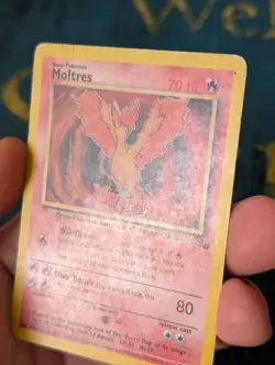 Pokemon TCG Moltres 27/62 Fossil Unlimited Rare 1999 - MP - Image 3