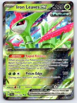 Iron Leaves ex 025/162 Double Rare Temporal Forces Pokemon Holo Near Mint - Image 1
