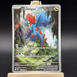 Pokemon TCG Druddigon 151/086 Illustration Rare White Flare, Near Mint Condition - Image 2