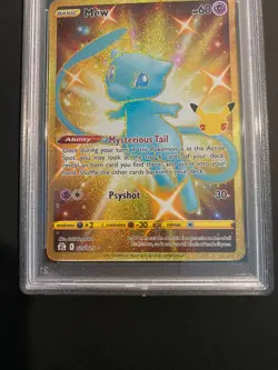 Pokemon Celebrations Mew Secret Rare Holo Full Art 025/025 PSA 9 Mint - Image 3