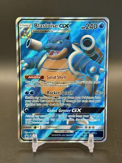 Blastoise GX SM189 - Black Star SM Promo - Full Art Ultra Rare Pokemon Card TCG - Image 1