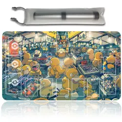 New Pokemon Psyduck Playmat with Free Bag | Pokemon Playmat With Zones | 702973 - Image 1