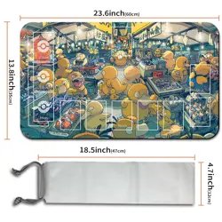 New Pokemon Psyduck Playmat with Free Bag | Pokemon Playmat With Zones | 702973 - Image 2