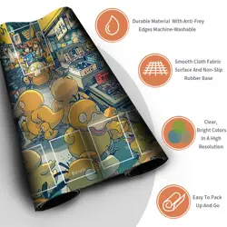 New Pokemon Psyduck Playmat with Free Bag | Pokemon Playmat With Zones | 702973 - Image 3