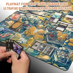 New Pokemon Psyduck Playmat with Free Bag | Pokemon Playmat With Zones | 702973 - Image 5