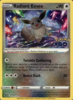 Radiant Eevee SWSH230 Holo Promo Sword & Shield Promo Pokemon Near Mint - Image 1