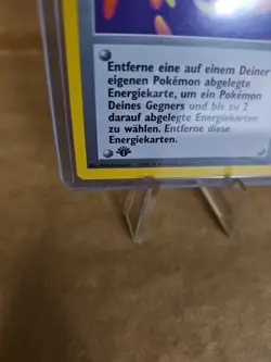 79/102 Super Energy Removal 1st Edition Pokemon Base Set German - Image 2