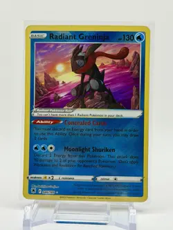 2022 Radiant Greninja 046/189 SWSH Astral Radiance Holo - LP - Image 1