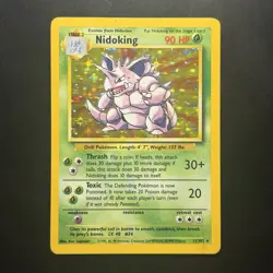Pokemon Vintage Holo Nidoking Base Set 11/102 Wizards Of The Coast 1999 Tcg - Image 1