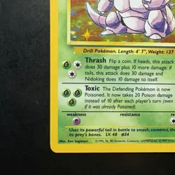 Pokemon Vintage Holo Nidoking Base Set 11/102 Wizards Of The Coast 1999 Tcg - Image 5