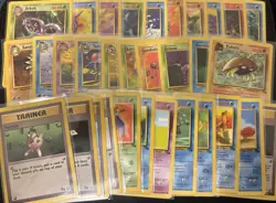 Pokemon 1999 Fossil #31-#62 All Common, Uncommon & Trainers 32 Card Set WotC Vtg - Image 1