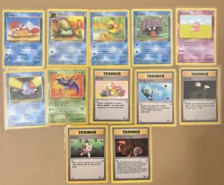 Pokemon 1999 Fossil #31-#62 All Common, Uncommon & Trainers 32 Card Set WotC Vtg - Image 5