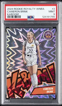 2024 PANINI RC ROYALTY WNBA KABOOM! #2 CAMERON BRINK PSA 9 - Image 1