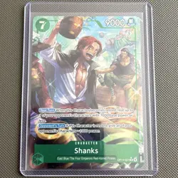 Bandai One Piece Card Game Shanks OP14-027 Rare Alt Art Foil 9000 Cost 7 EN - Image 1
