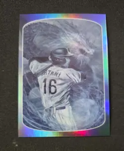 Shohei Ohtani M1NT x Haiki Studio SP Art 2024 Chrome Refractor LA Dodgers - Image 1