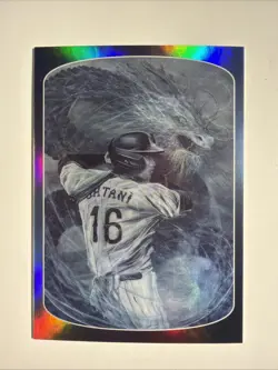 Shohei Ohtani M1NT x Haiki Studio SP Art 2024 Chrome Refractor LA Dodgers - Image 1