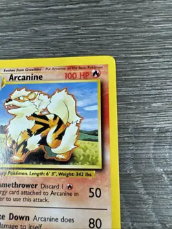 Pokemon TCG Arcanine Base Set, Unlimited Uncommon Card 23/102 LP - Image 4