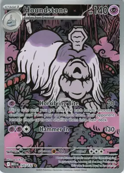 Houndstone 145/132 Illustration Rare Mega Evolution Pokemon Holo Near Mint - Image 1
