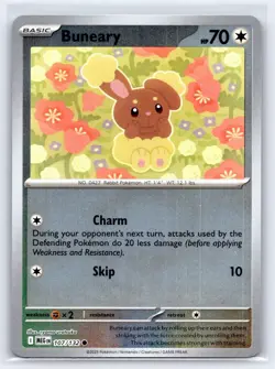 Buneary 107/132 Common Mega Evolution Pokemon Reverse Holo Near Mint - Image 1
