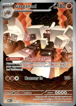 Garganacl 147/132 Illustration Rare Mega Evolution Pokemon Holo Near Mint - Image 1