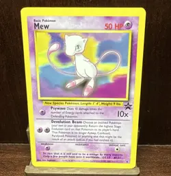 Pokemon TCG Mew 08/53 Wotc Promo English Regular Basic 50 HP Ken Sugimori - Image 1