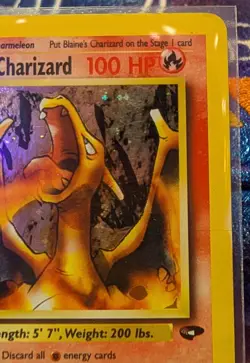 Pokemon TCG Blaine's Charizard Gym Challenge 2 Holo Unlimited Rare MP/HP - Image 2