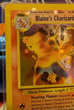 Pokemon TCG Blaine's Charizard Gym Challenge 2 Holo Unlimited Rare MP/HP - Image 3