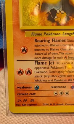 Pokemon TCG Blaine's Charizard Gym Challenge 2 Holo Unlimited Rare MP/HP - Image 4