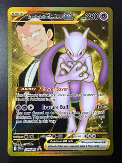 The Pokemon Company Pokemon TCG Team Rocket's Mewtwo ex 240/182 Holo HR EN 280HP - Image 1
