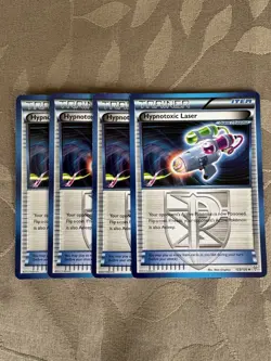 Pokemon TCG Hypnotoxic Laser 123/135 Plasma Storm Trainer Item Playset x4 - Image 2