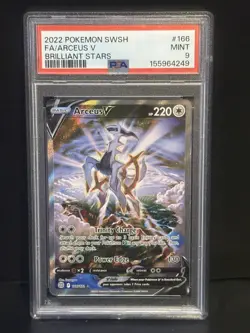 PSA 9 Arceus V 166/172 Pokemon Brilliant Stars Alt Art Alternate Card - Image 1