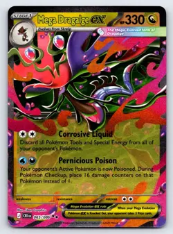 Mega Dragalge ex 065/086 Holo Double Rare Chaos Rising Pokemon Near Mint - Image 1